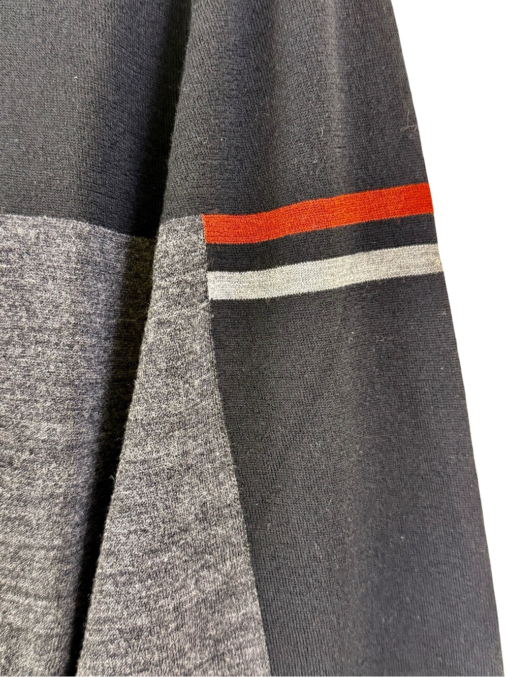 HERMES CREWNECK COLOR-BLOCK WOOL KNIT SWEATER - Picture 3 of 6